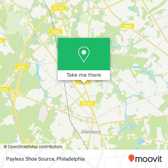 Mapa de Payless Shoe Source