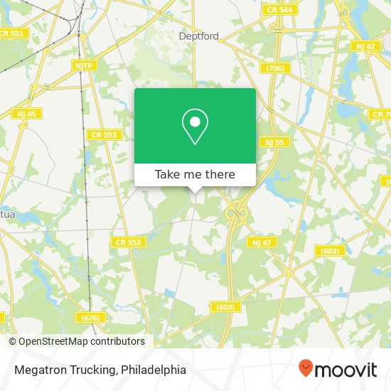 Megatron Trucking map