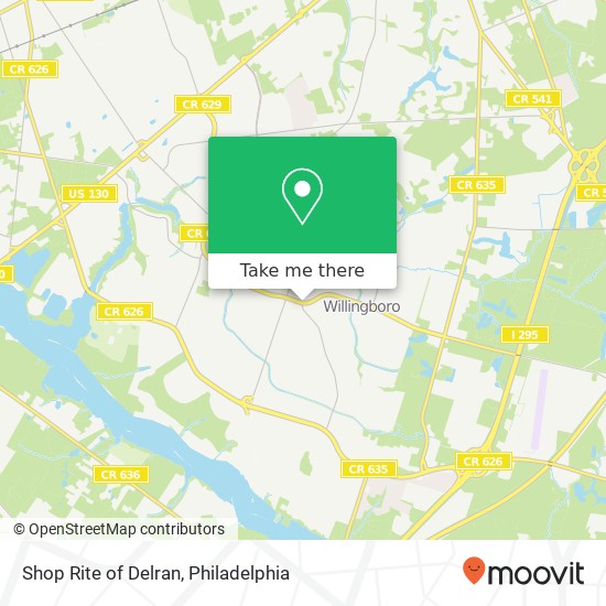 Mapa de Shop Rite of Delran