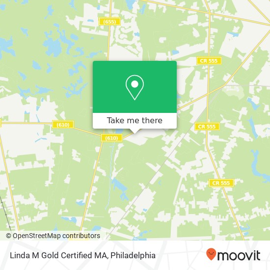 Mapa de Linda M Gold Certified MA