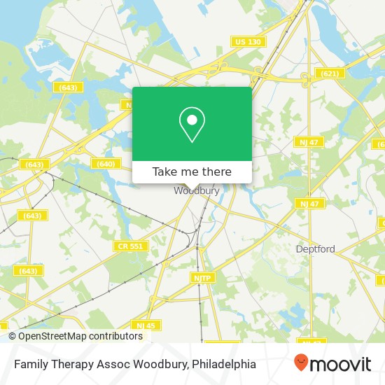 Mapa de Family Therapy Assoc Woodbury