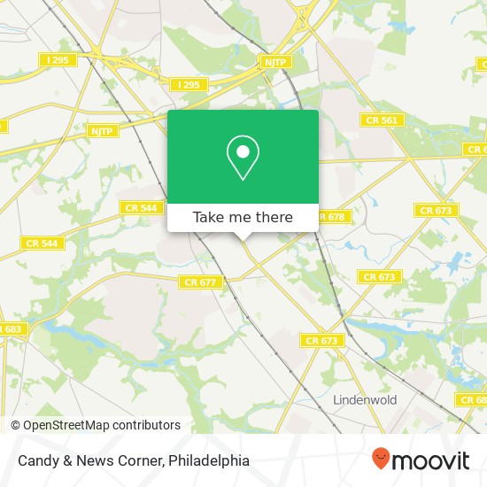 Candy & News Corner map