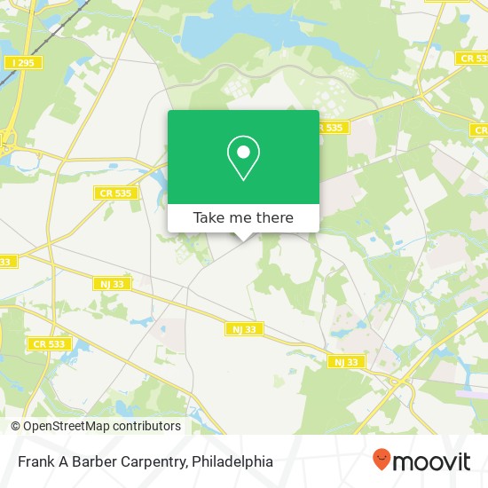 Frank A Barber Carpentry map