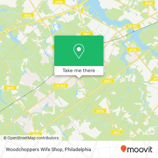Woodchoppers Wife Shop map