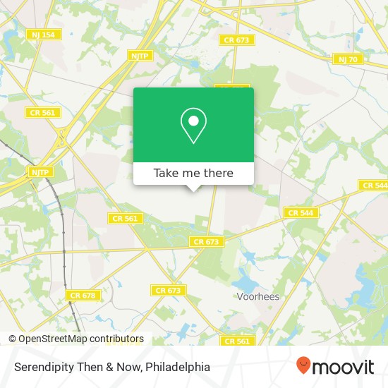 Serendipity Then & Now map