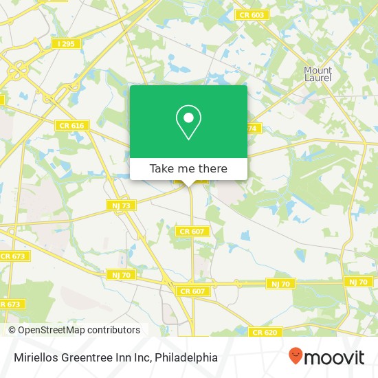 Mapa de Miriellos Greentree Inn Inc