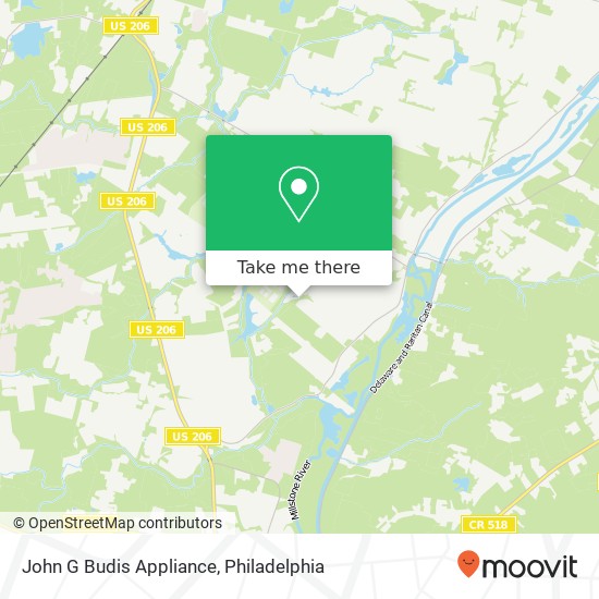 Mapa de John G Budis Appliance