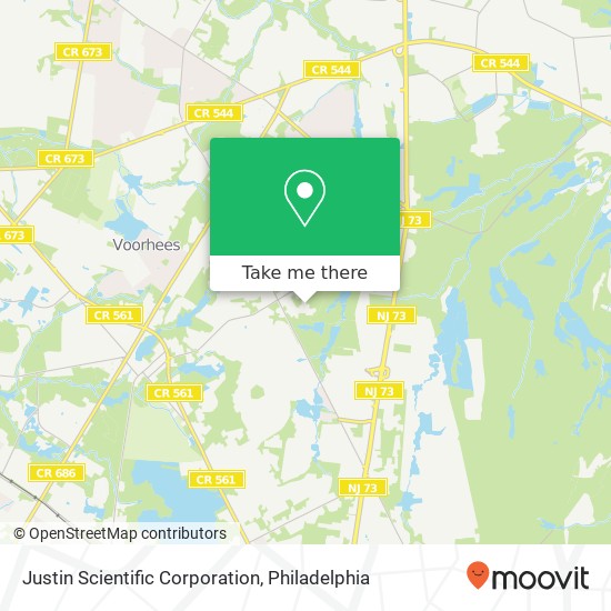 Justin Scientific Corporation map