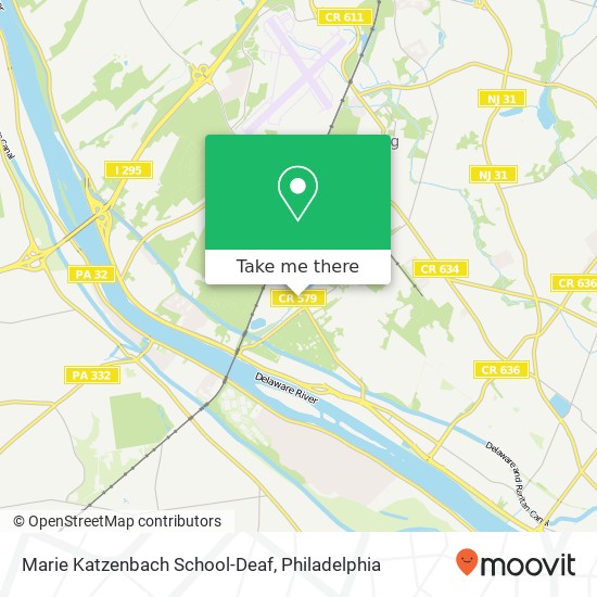 Marie Katzenbach School-Deaf map