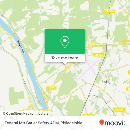 Mapa de Federal Mtr Carier Safety ADM