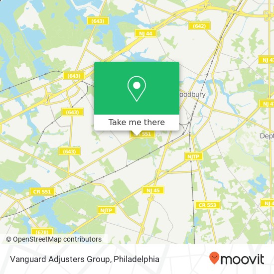 Vanguard Adjusters Group map