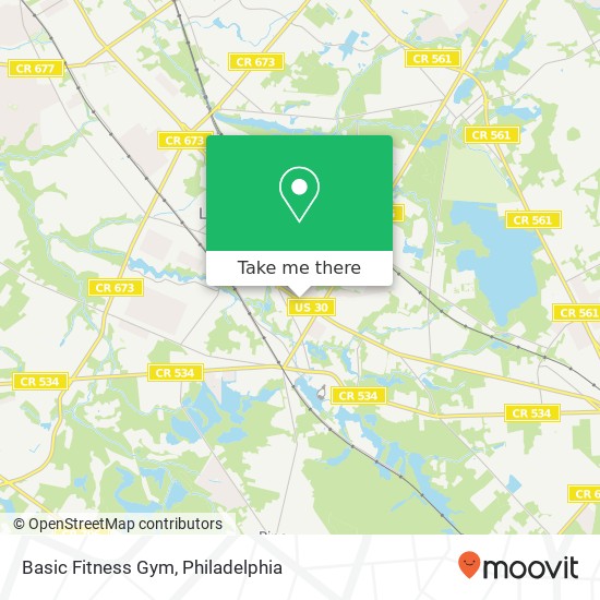 Basic Fitness Gym map