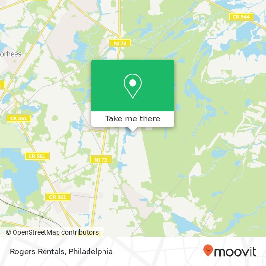 Rogers Rentals map