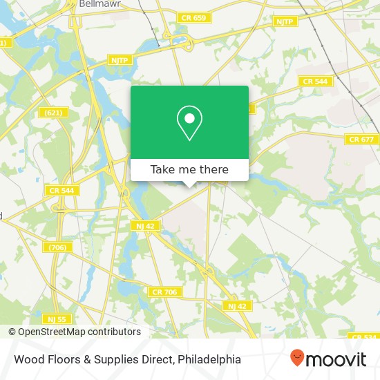 Mapa de Wood Floors & Supplies Direct