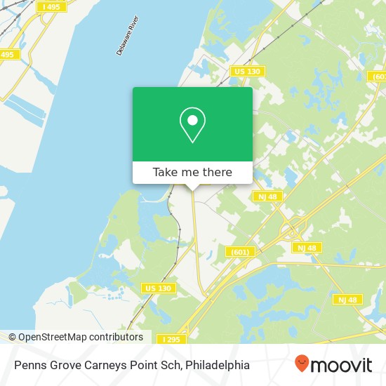 Penns Grove Carneys Point Sch map