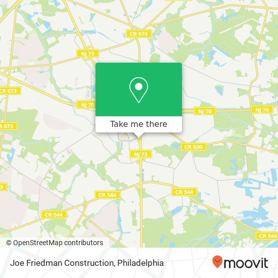 Mapa de Joe Friedman Construction