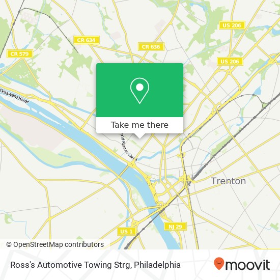 Ross's Automotive Towing Strg map