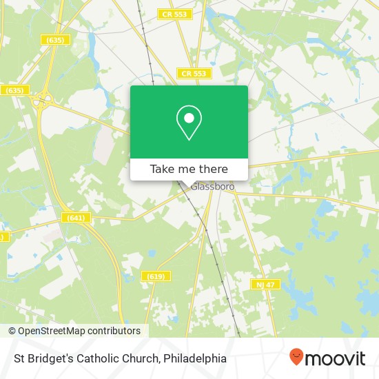 St Bridget's Catholic Church map