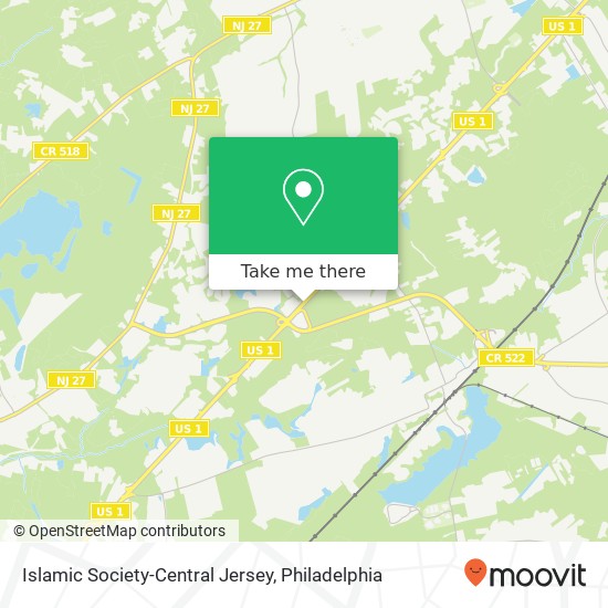 Islamic Society-Central Jersey map