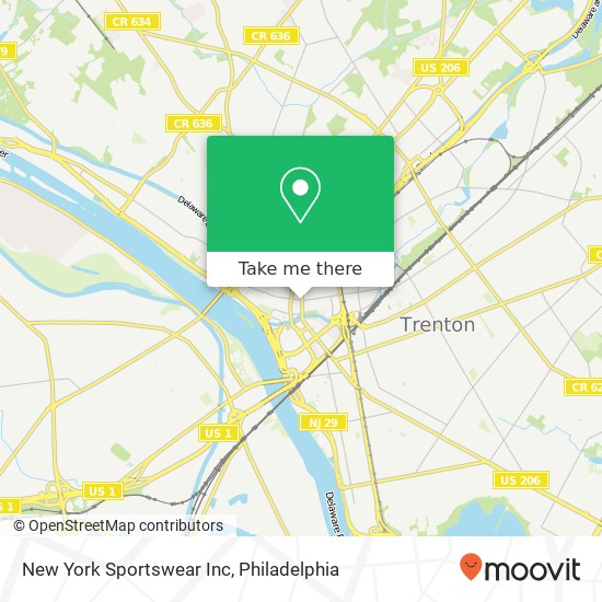 New York Sportswear Inc map