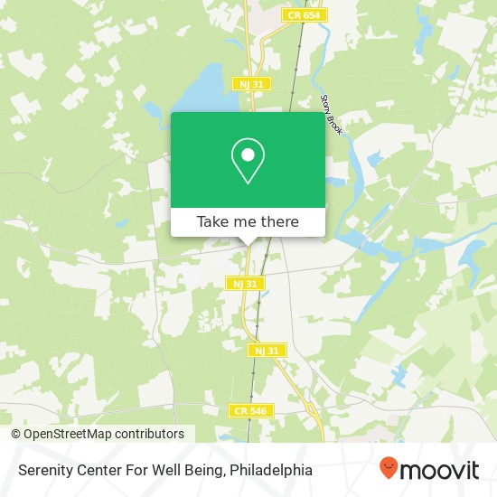Serenity Center For Well Being map