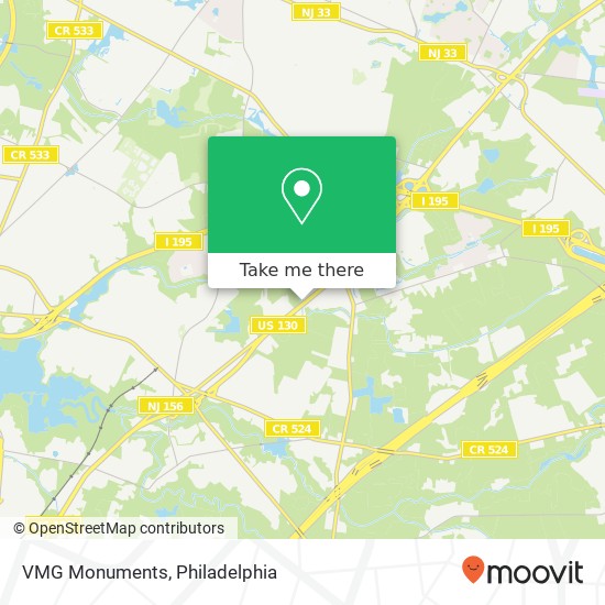 VMG Monuments map