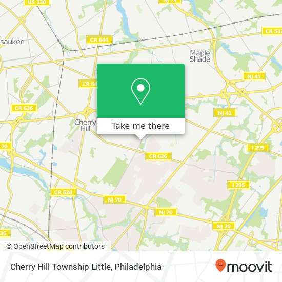 Mapa de Cherry Hill Township Little