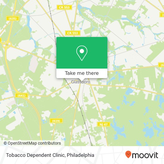 Tobacco Dependent Clinic map