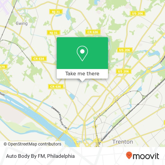 Auto Body By FM map