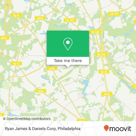 Mapa de Ryan James & Daniels Corp