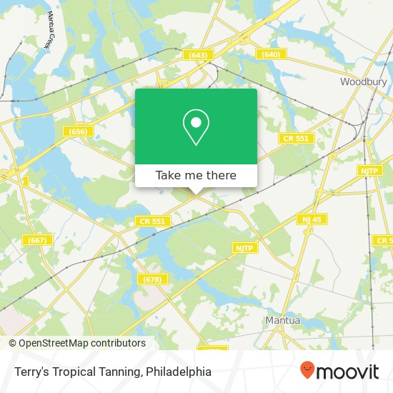 Terry's Tropical Tanning map
