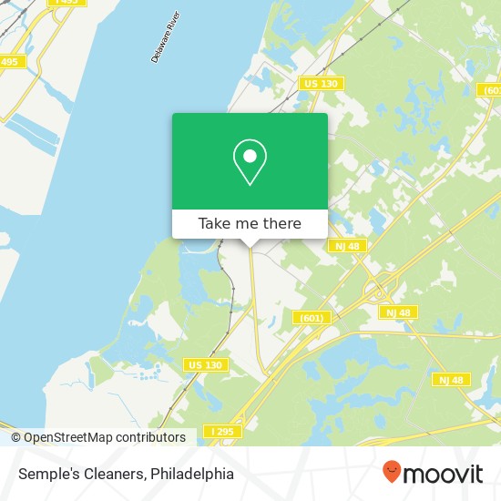 Semple's Cleaners map