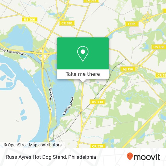 Mapa de Russ Ayres Hot Dog Stand
