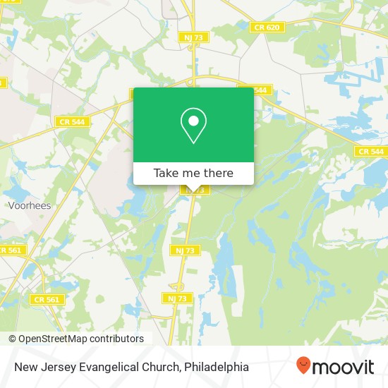 New Jersey Evangelical Church map
