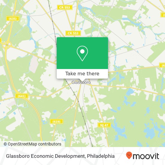 Mapa de Glassboro Economic Development
