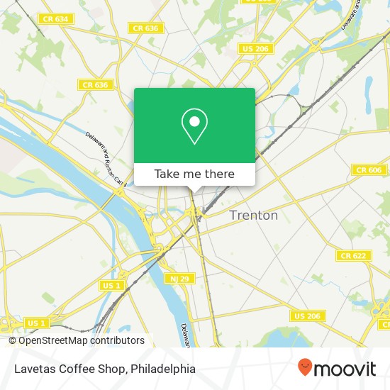 Lavetas Coffee Shop map