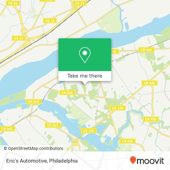 Eric's Automotive map