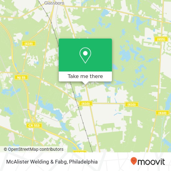 McAlister Welding & Fabg map