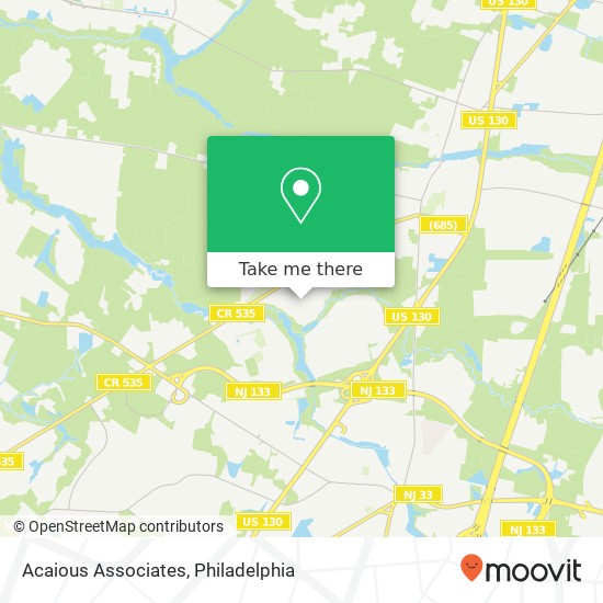 Acaious Associates map