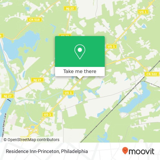 Mapa de Residence Inn-Princeton