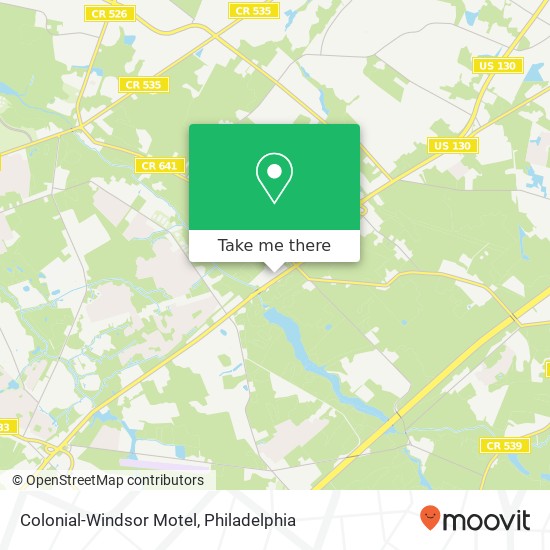 Colonial-Windsor Motel map