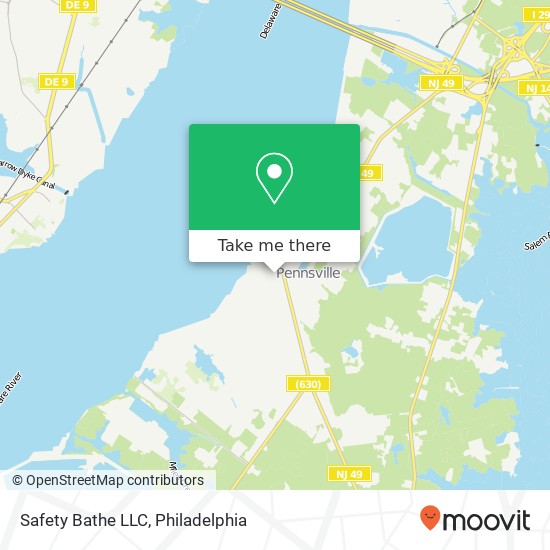 Mapa de Safety Bathe LLC