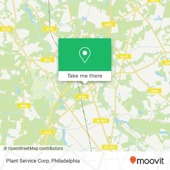 Mapa de Plant Service Corp