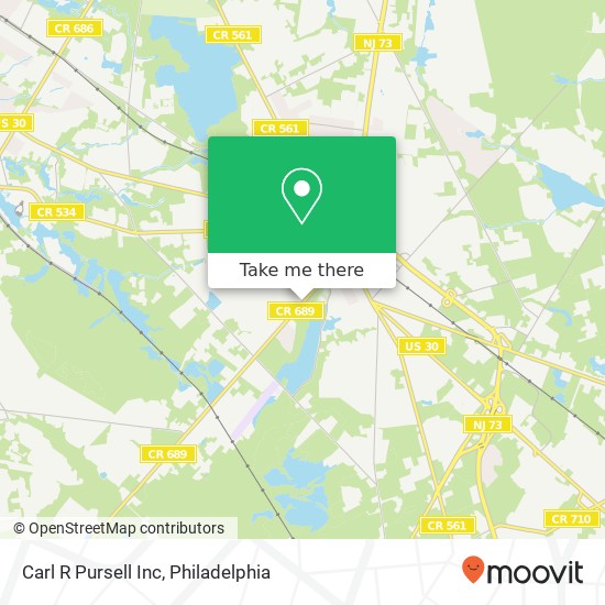 Mapa de Carl R Pursell Inc