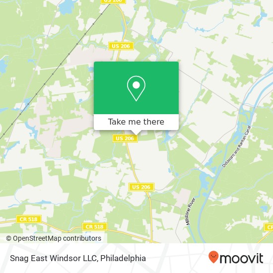 Mapa de Snag East Windsor LLC