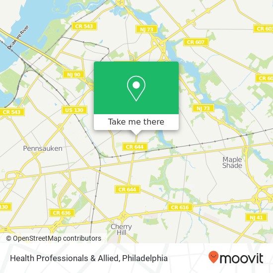 Mapa de Health Professionals & Allied