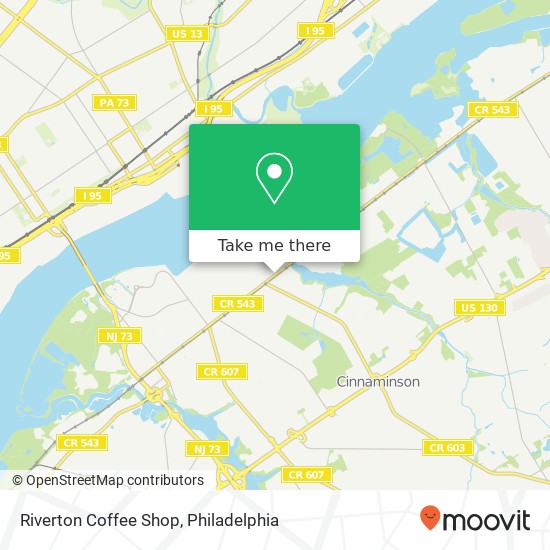 Mapa de Riverton Coffee Shop