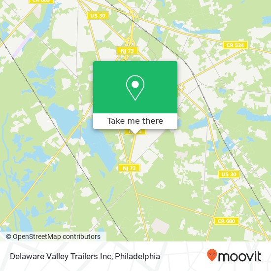 Mapa de Delaware Valley Trailers Inc