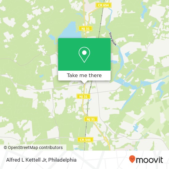 Alfred L Kettell Jr map