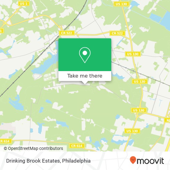 Drinking Brook Estates map